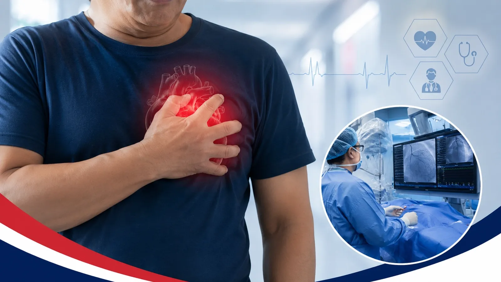 Patient discussing heart symptoms and diagnostic testing with a cardiologist